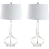 Bette 28.5" Glass Teardrop LED Table Lamp Set 2