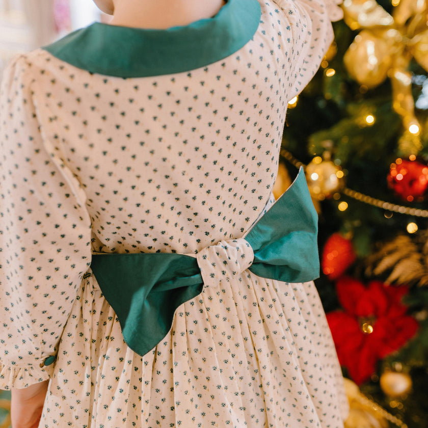 Olympe Green Long Sleeve Smocked Dress 4T Olympe Green Long Sleeve Smocked Dress 4T