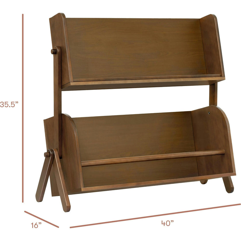 Tally Storage and Bookshelf in Natural Walnut
