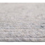 Neethu Hand-Crafted Felted Wool Round Rug, Grey