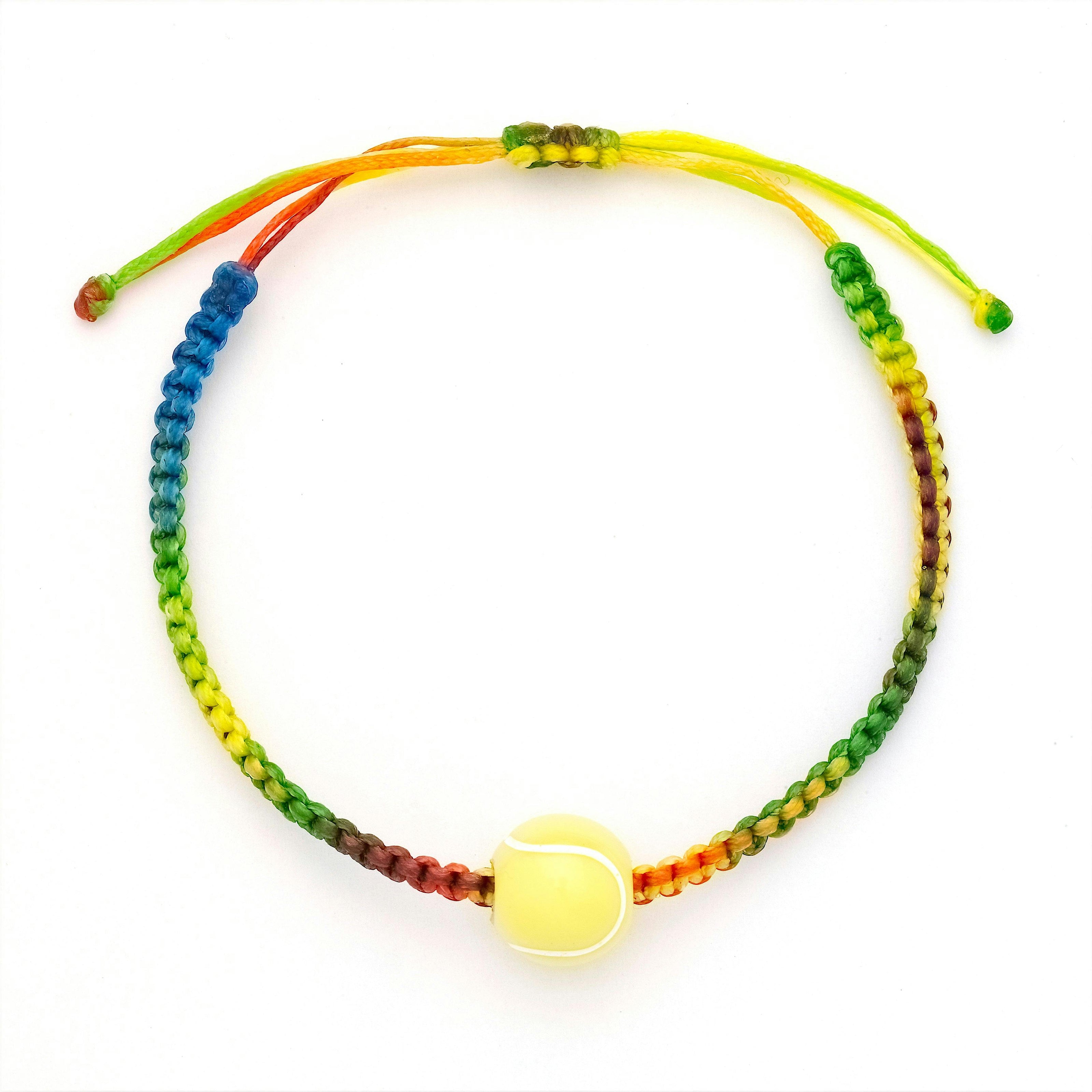 Kids Rainbow Tennis Charm Bracelet