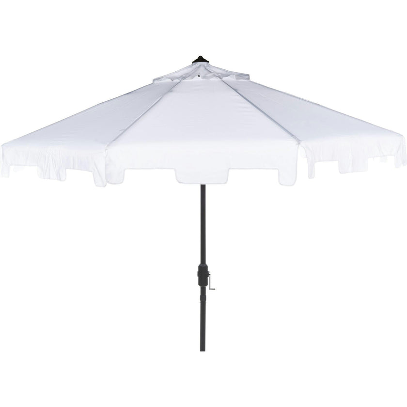 UV-Resistant Zimmerman 9' Crank Push-Button Tilt Umbrella