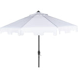 UV-Resistant Zimmerman 9' Crank Push-Button Tilt Umbrella