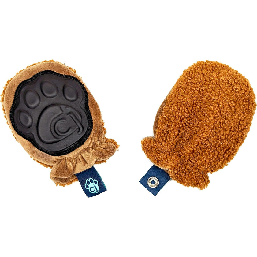Rattle Mittens - Baby Faux Fur Rattle & Teething Mitten Toy