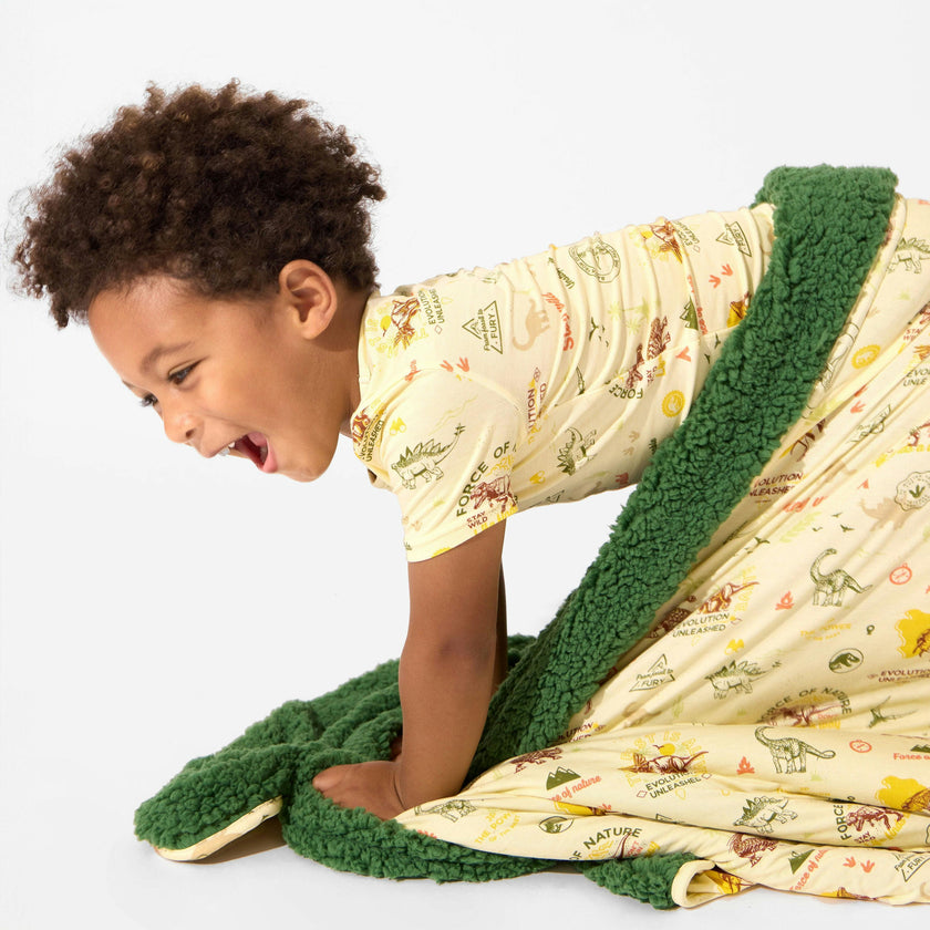 Jurassic Park: Origins Bamboo Sherpa Blanket