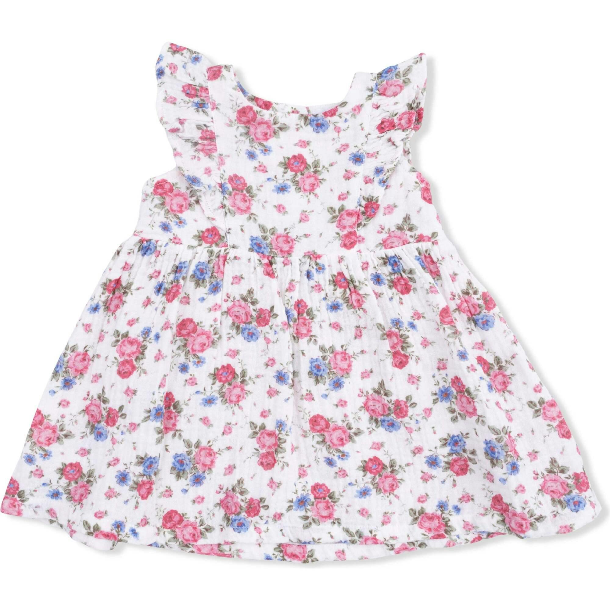 Cabbage Roses - Ruffle Sleeve Dress and Bloomer