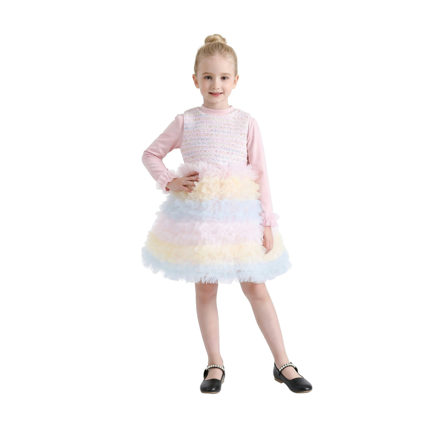 Soft Pink Calina Bow Dress Sets