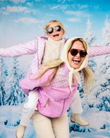 Kids Winter Coat in Pink Marigold