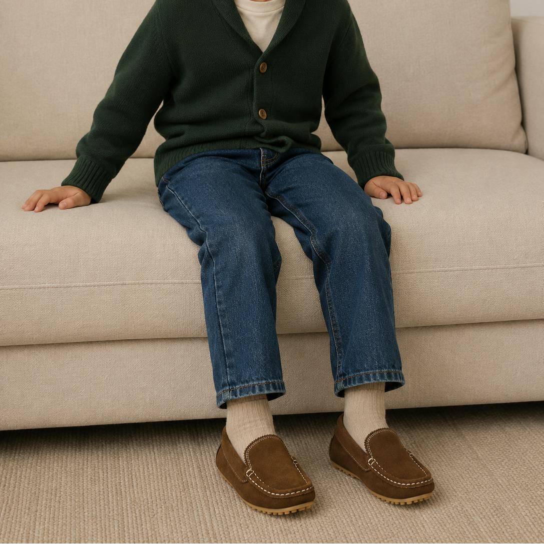 Antton Driver Moccasin | Chestnut Suede