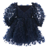 Navy Bell Mariposa Dress
