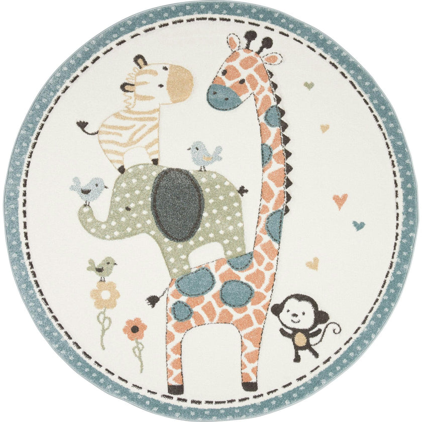 Carousel Kids Bindi Rug, White