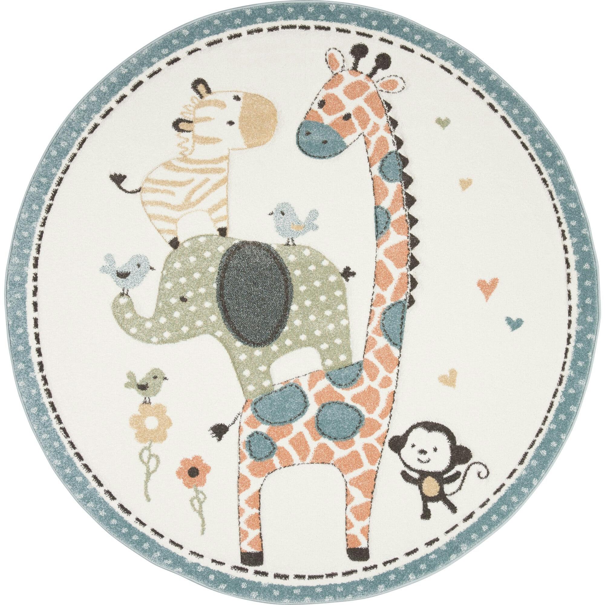 Carousel Kids Bindi Rug, White