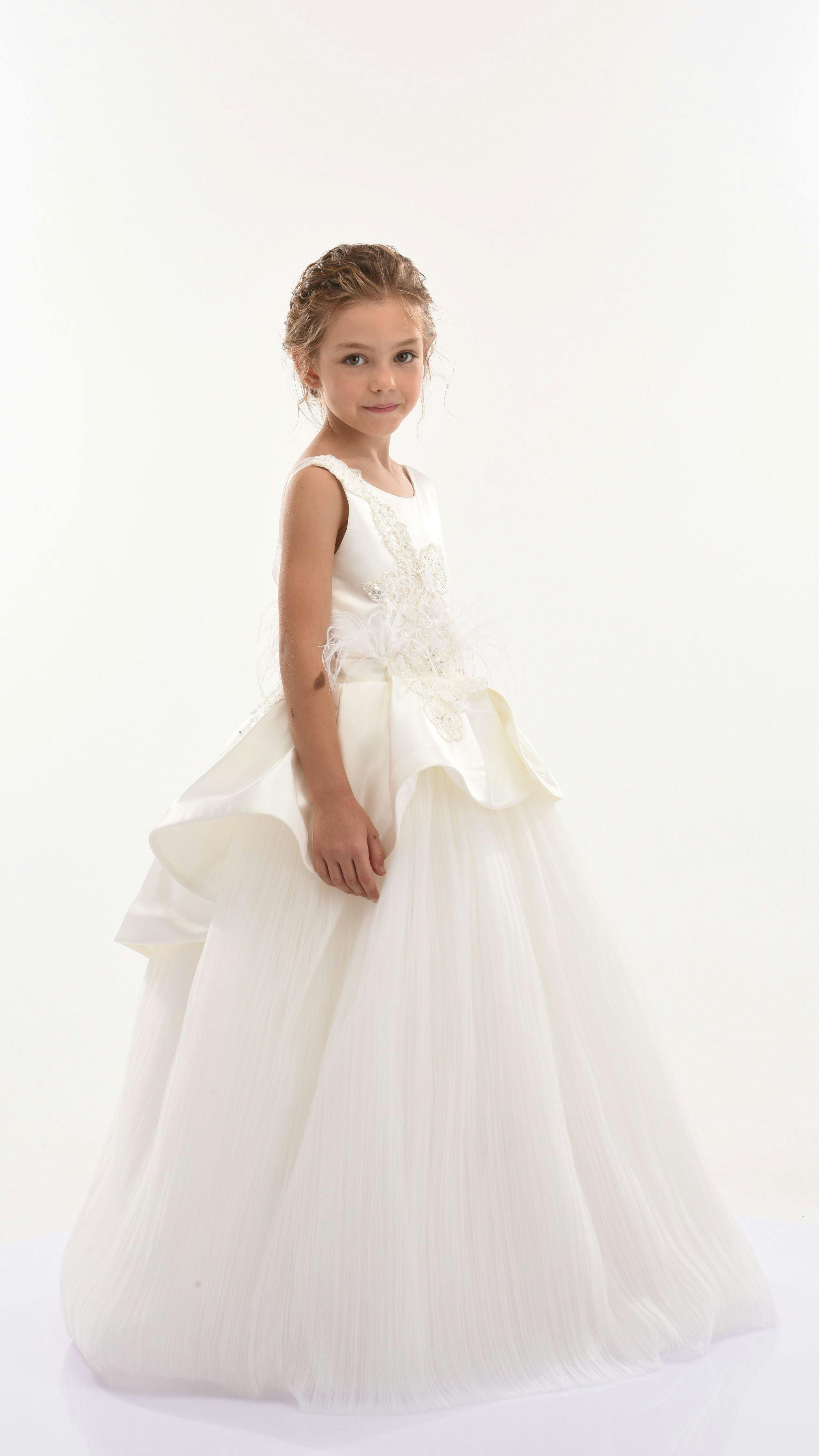 Ivory Belridge Floral Cascade Dress