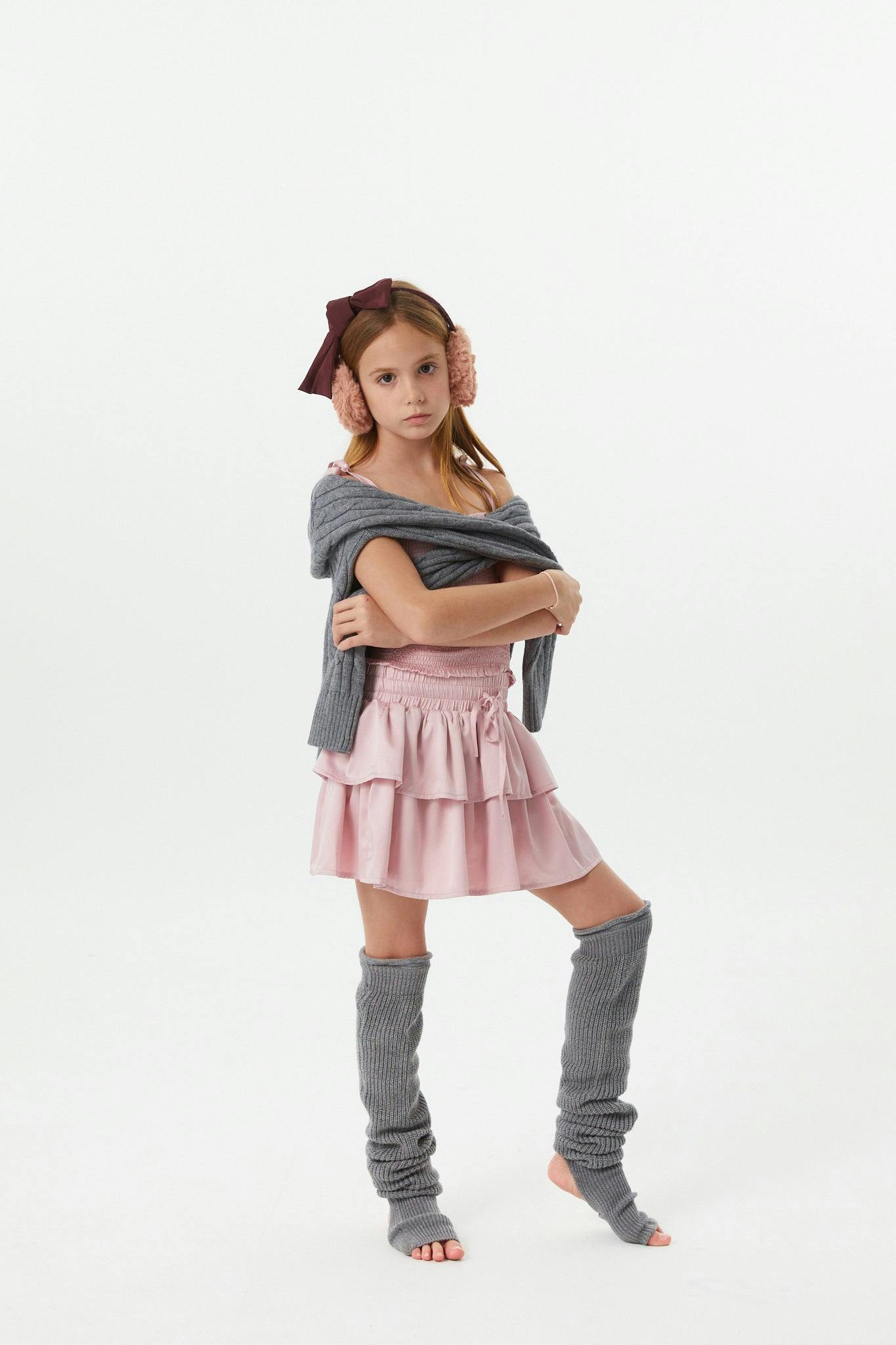 Willow Mauve Satin Skort
