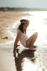 Vintage Girls 1 Piece Swimsuit | UPF + Recycled - Pegasus