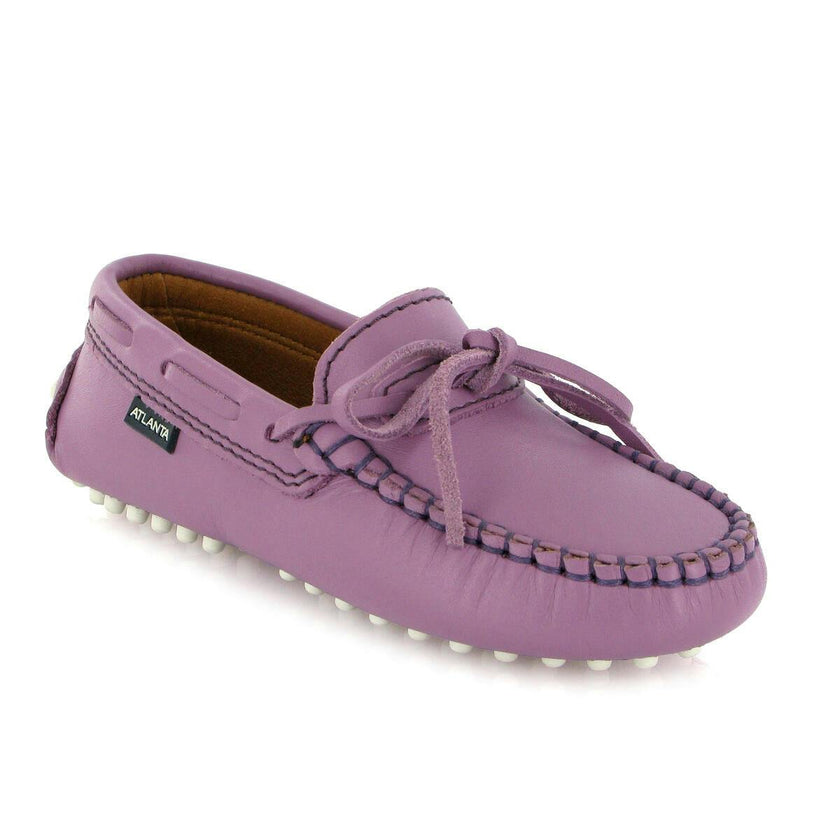 Laces Driver Moccasins, Purple Orquidee Smooth