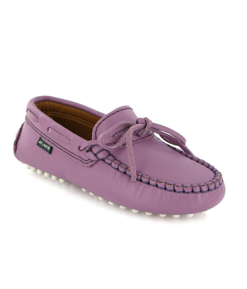 Laces Driver Moccasins, Purple Orquidee Smooth