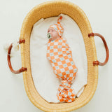 Top Knot Hat - Mickey Mouse Check