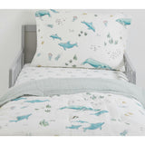 Cotton Muslin Toddler Bedding 3 Piece Set - Whales