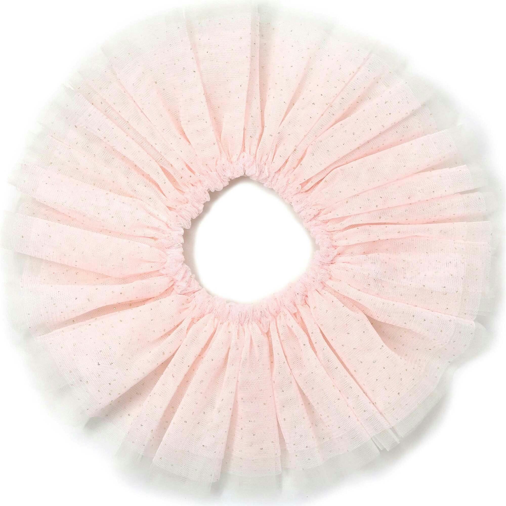 Frill Tutu Pale Pink/Gold Over Cream Tulle