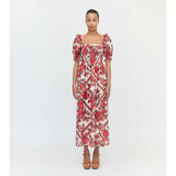 The Scarlett Nap Dress - Red Diamond Rose