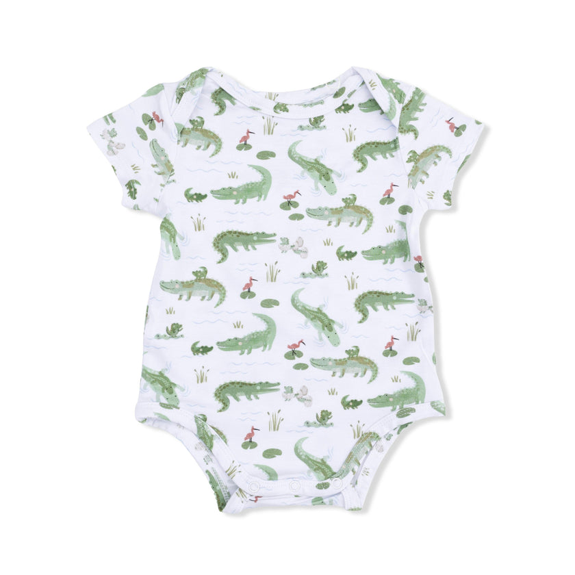 Crayon Alligators - Short Sleeve Bodysuit