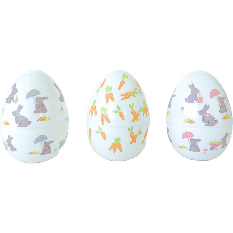 Bunnies In The Garden Fancy Plastic Easter Eggs