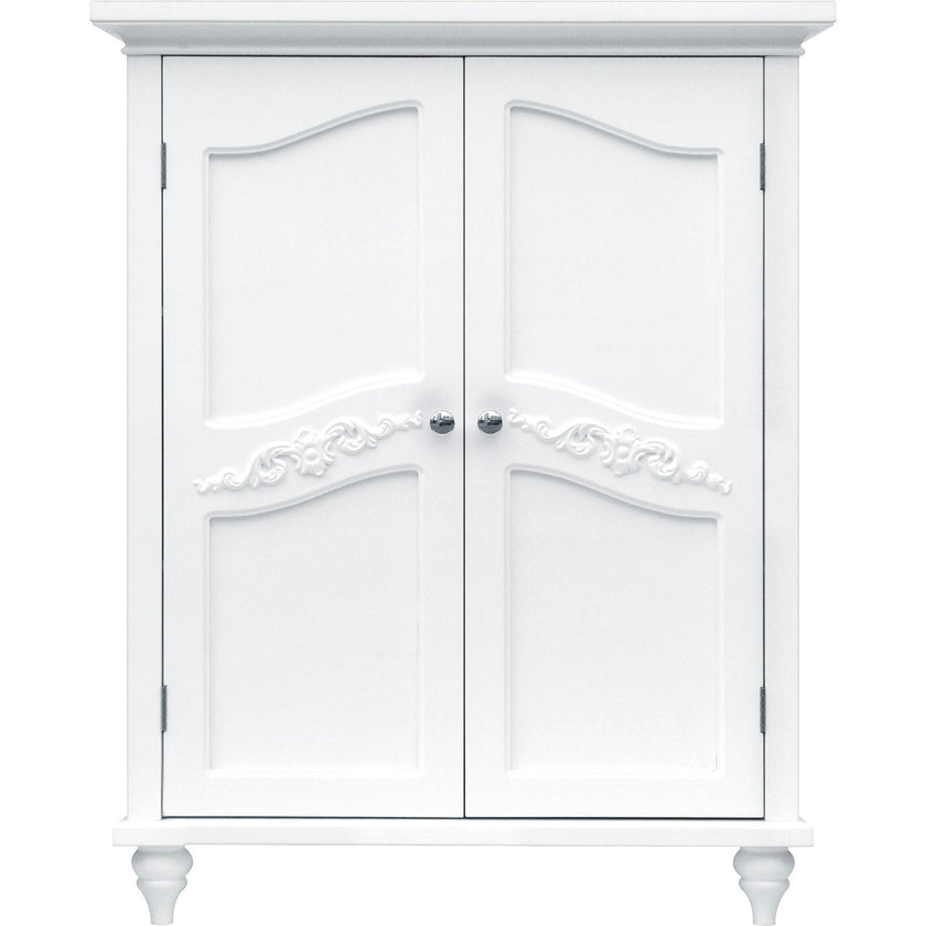 Versailles Wooden Floor Cabinet with 2 Shelves