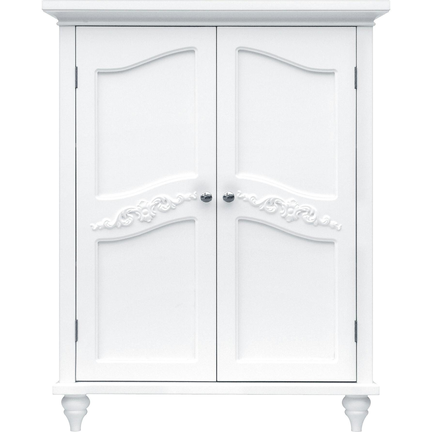 Versailles Wooden Floor Cabinet with 2 Shelves