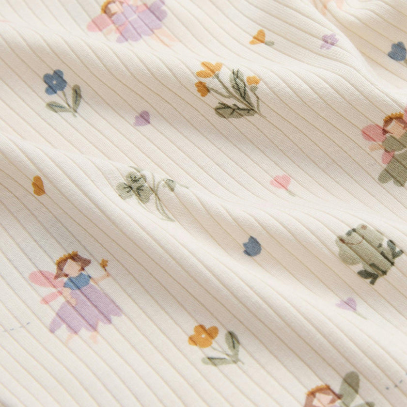Fairy Garden Ribbed Pajama Set