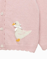 Baby Duck Cardigan in Pink