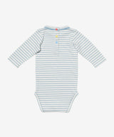 Edward One-piece, Dusty Blue Mini Stripe