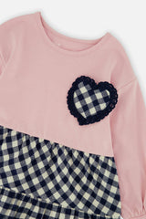 Tunic And Leggings Set Pale Dusty Pink And Navy
