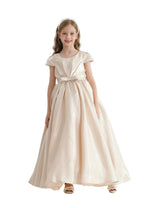 Champagne Bow Long Brea Dress