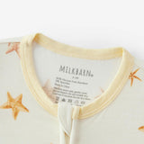 Starfish Dreams Luxe Stretch Zipper Footed Romper