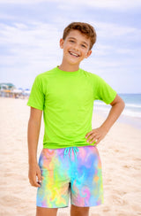 Dylan Boys Marble Print Board Shorts