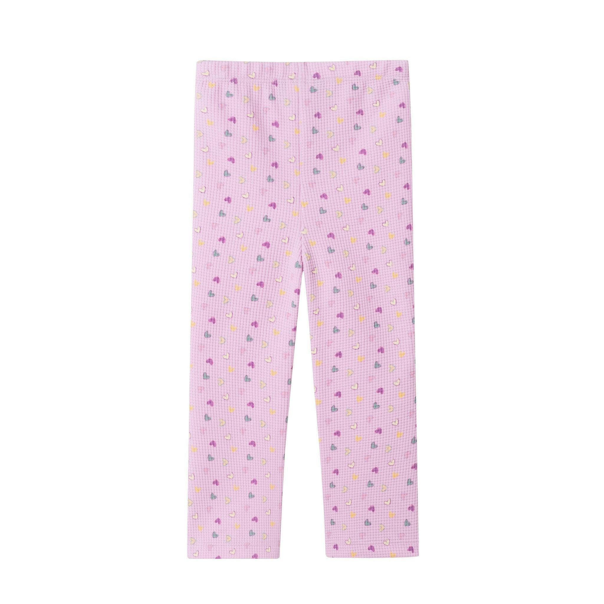 Infant Waffle Lounge Set | Pink Heart