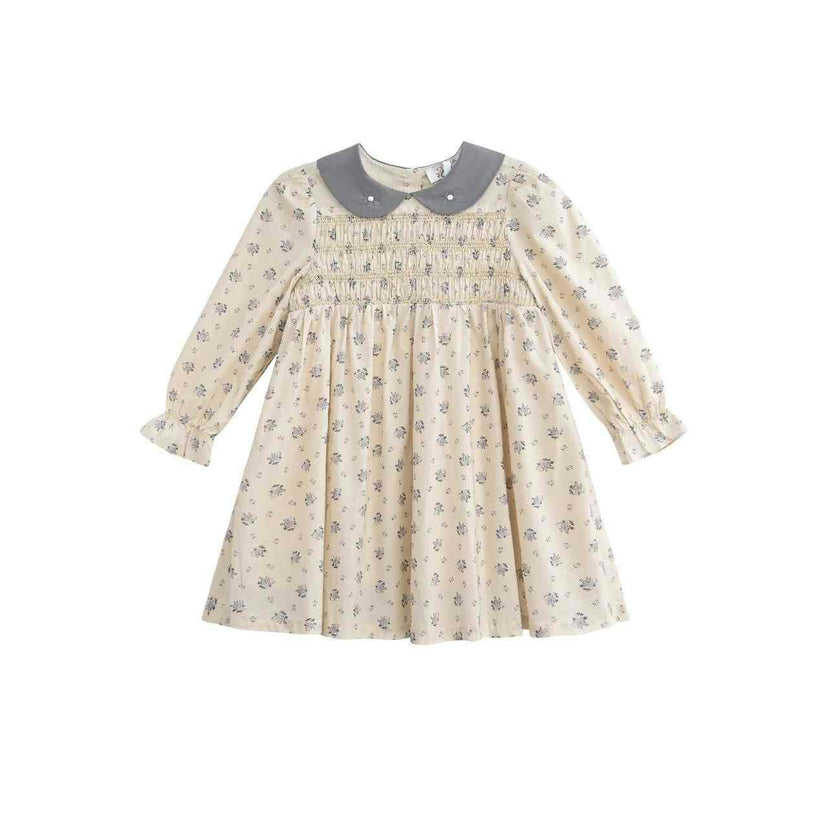 Beige Bloom Dress Set