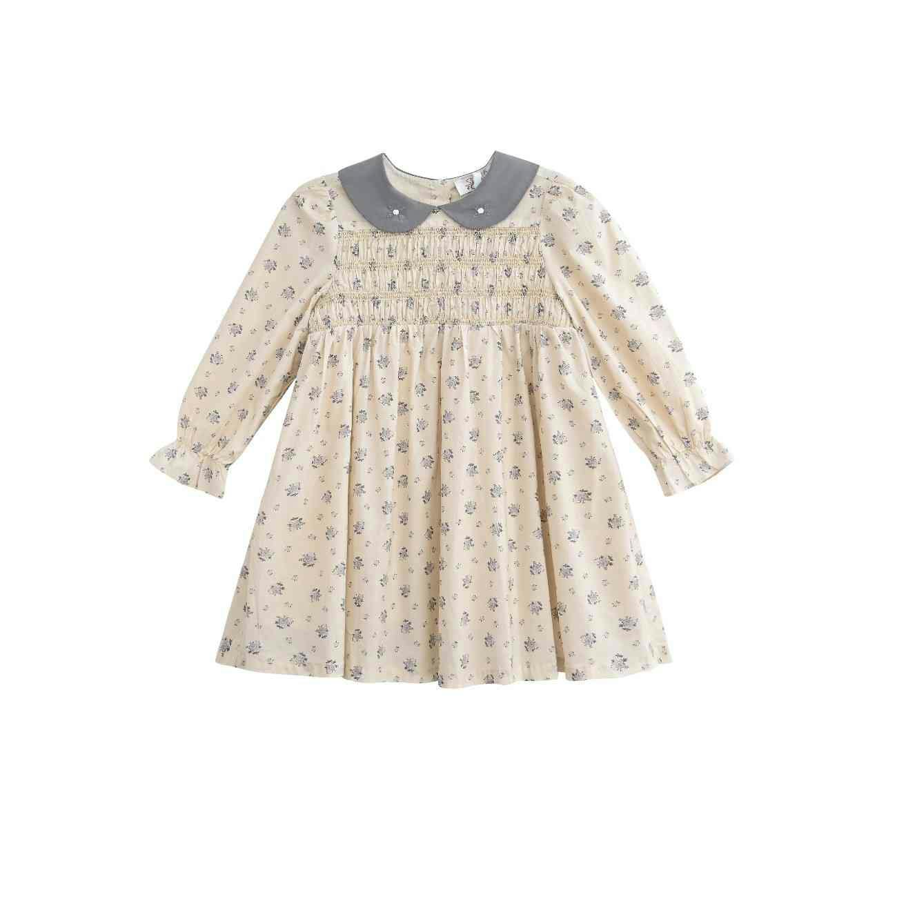 Beige Bloom Dress Set