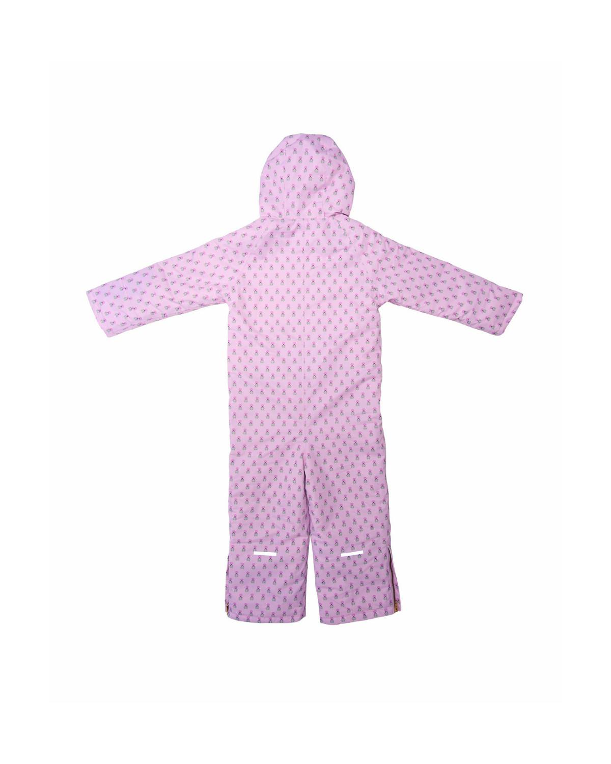 Kids Snowsuit in Pink Marigold