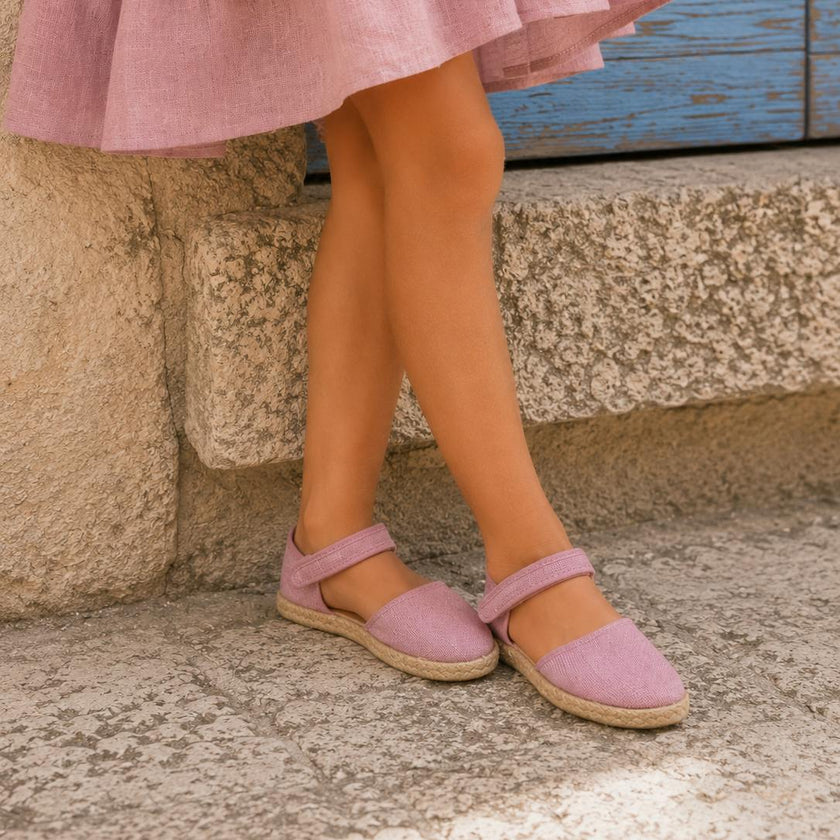 Linen Classic Espadrille | Mauve