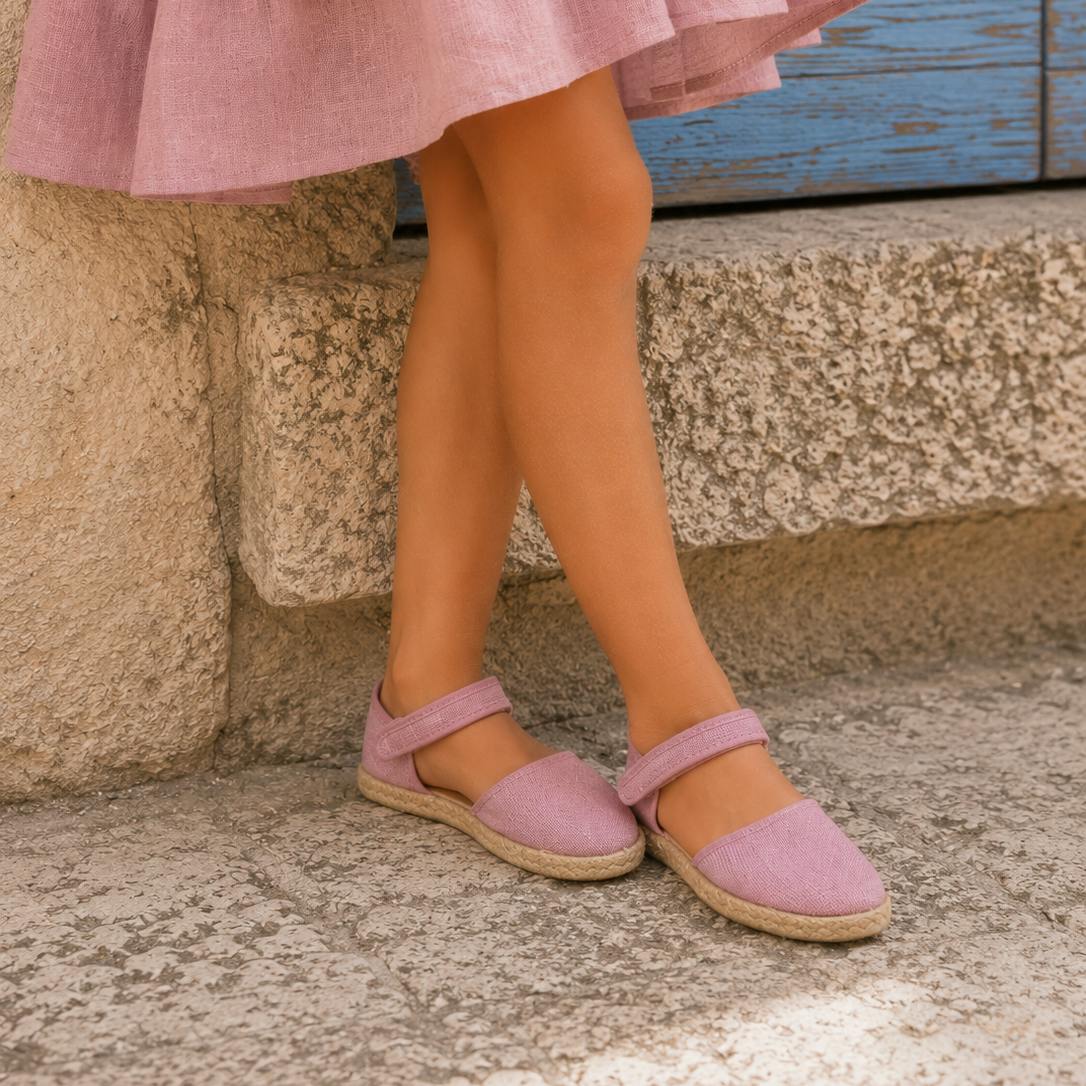 Linen Classic Espadrille | Mauve