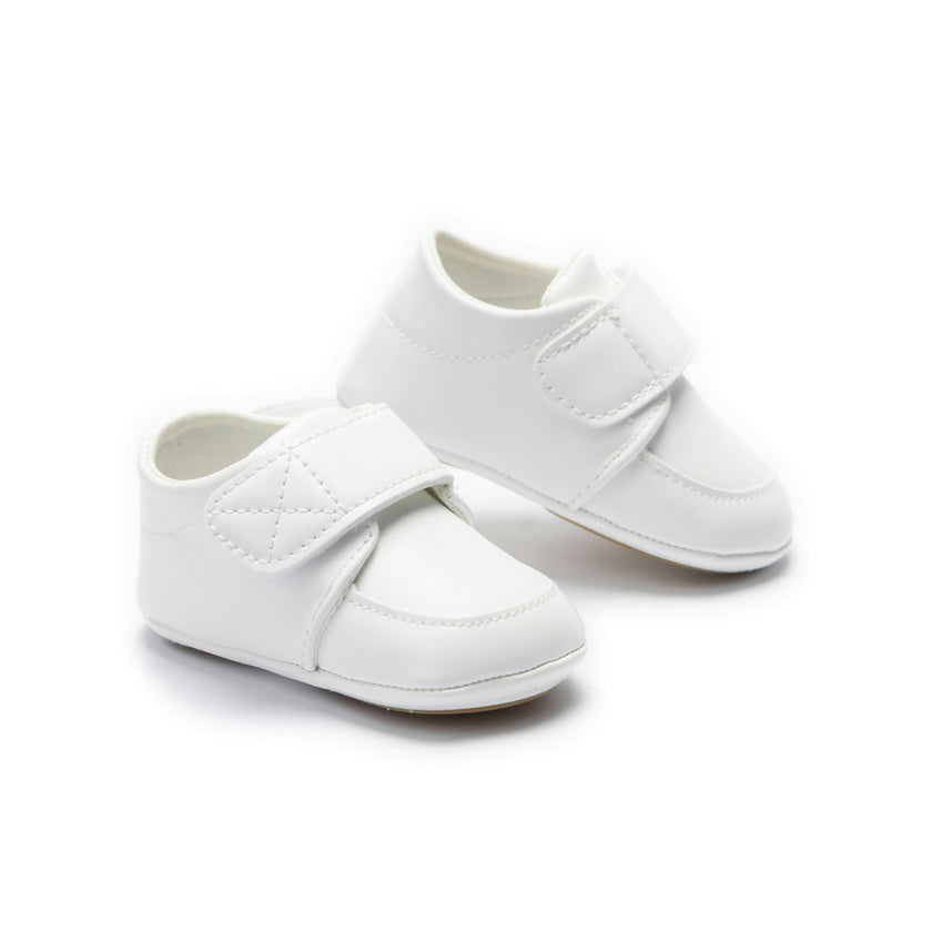 White Velcro Baby Shoes