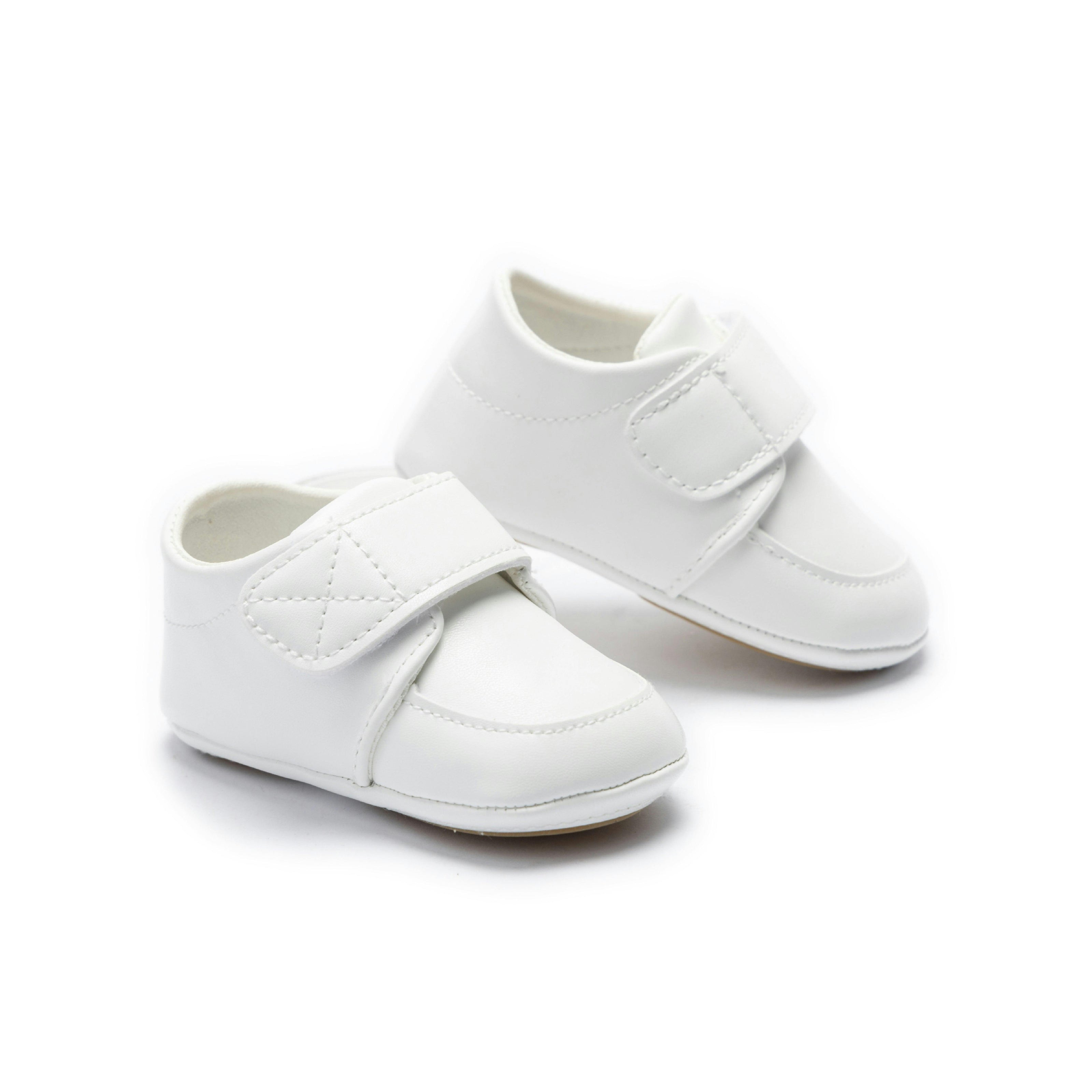 White Velcro Baby Shoes