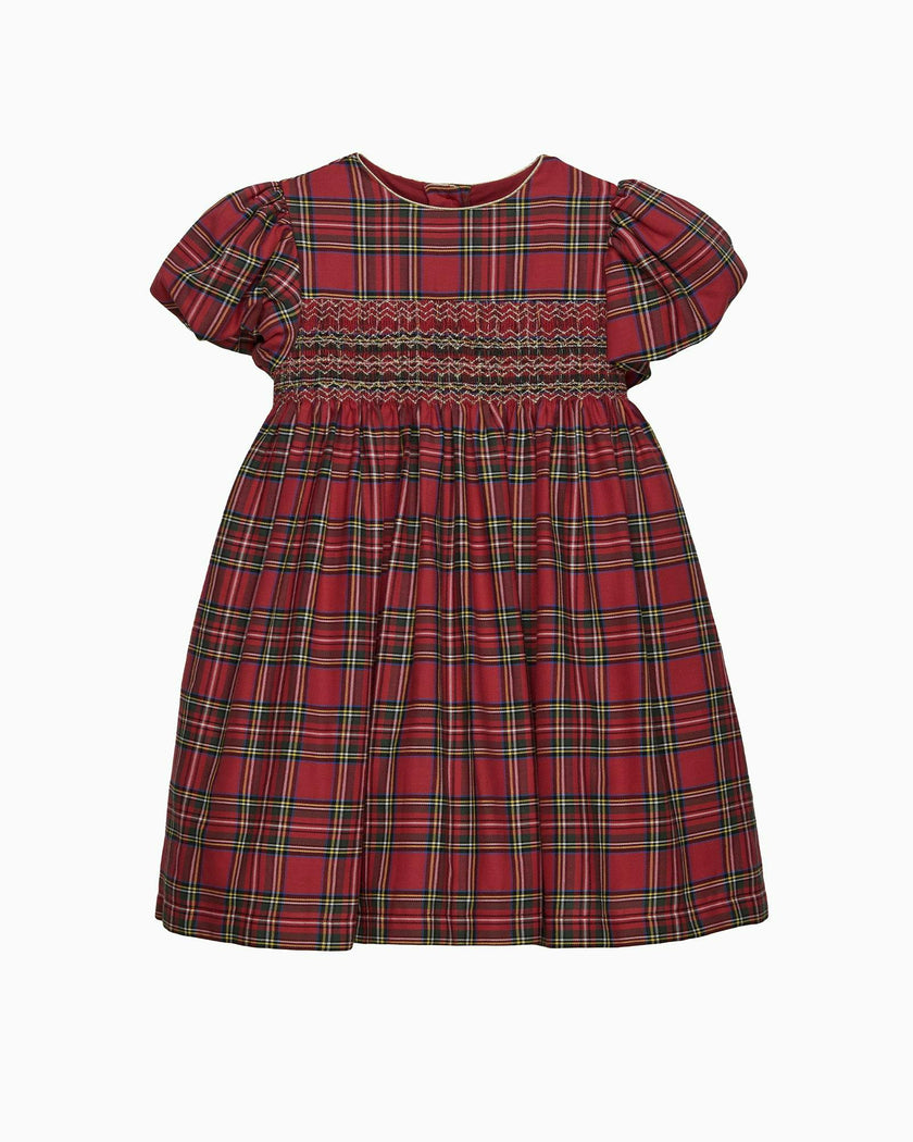 Isla Plaid Smocked Party Dress