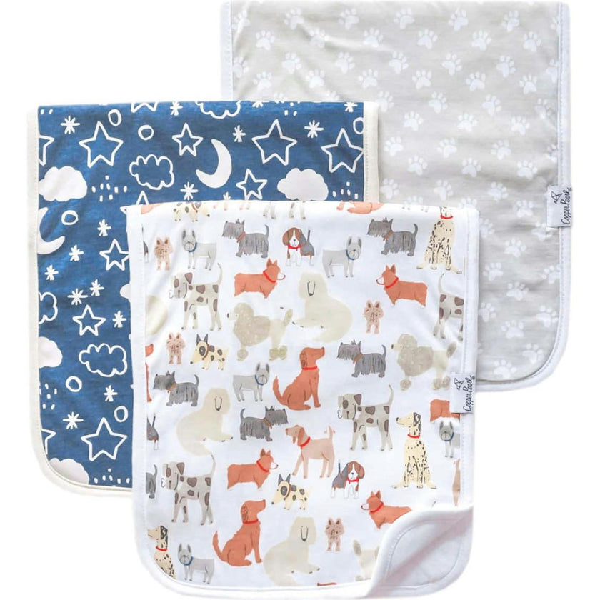 Premium Cotton Fleece Burp Cloth Set
