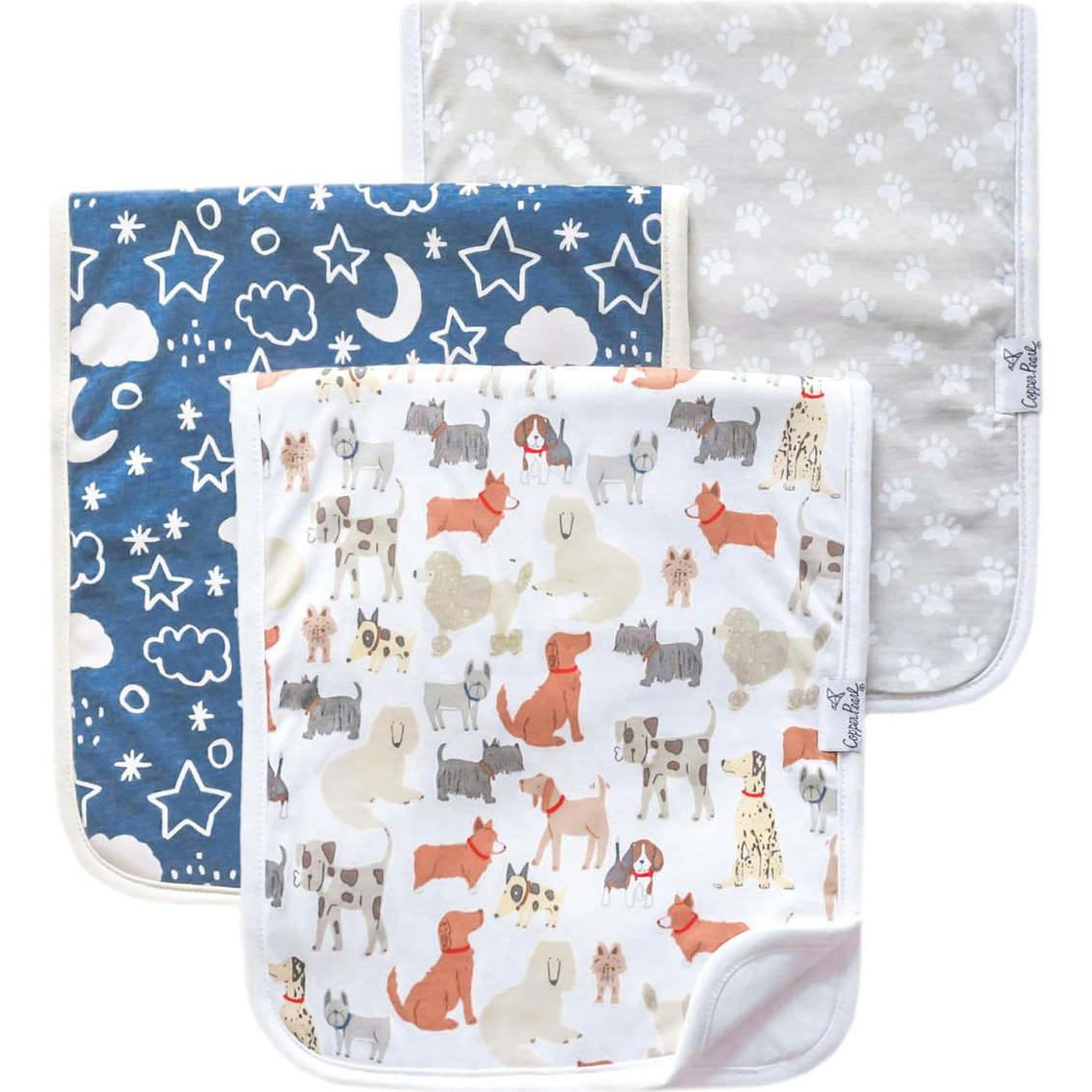 Premium Cotton Fleece Burp Cloth Set