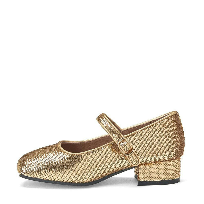 Agnese Heeled Sequins Mary Jane Shoes