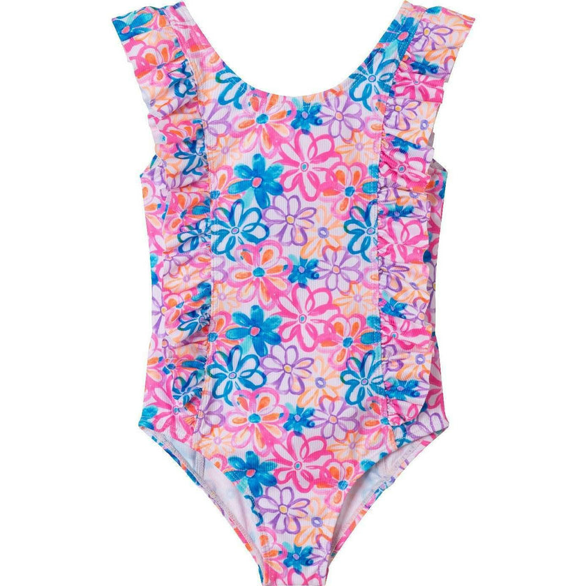 Kids One-Piece Ruffle Swimsuit