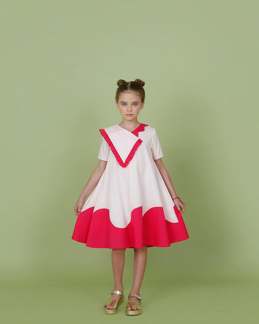 Lola dress (black/off-white)